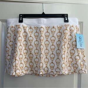 Sofibella Airflow Tennis Pickleball Golf Skort NWT gold chain size 1X